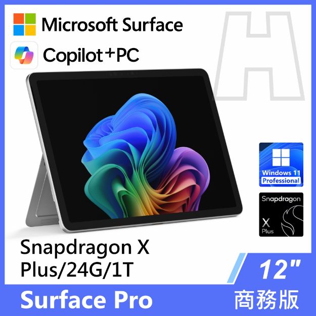 圖片 Surface Pro 12吋 XP/24G/1TB/W11P 商務版(單機)